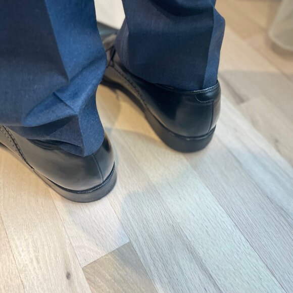 Johnston & Murphy Handcrafted in Italy Black Dress Shoes Size 11.5